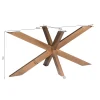 Pied de table mikado en métal bronze pour tables rectangulaires / ovales de 200 à 240 cm RALF