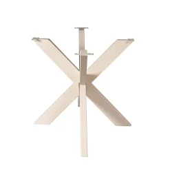 Pied de table mikado en métal sable pour tables rectangulaires / ovales de 200 à 240 cm RALF