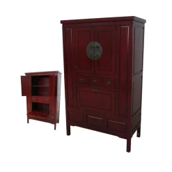 Placard Bar chinois Hévéa massif 170cm MAORI