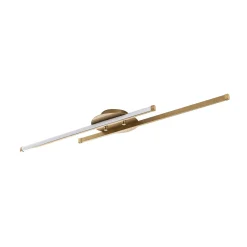 Plafonnier design LED - 2 barres métal doré VIESTE