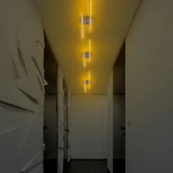 Plafonnier design LED - 2 barres métal doré VIESTE