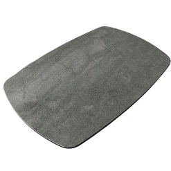 Plateau tournant apéritif en céramique anthracite LOMBARDIE