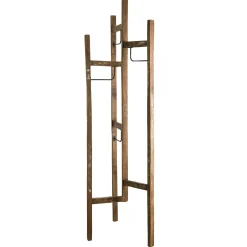 Portemanteau bois de teck recyclé SWING