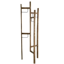 Portemanteau bois de teck recyclé SWING