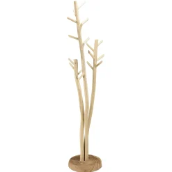Porte-manteau design naturel 3 branches de teck MANAK
