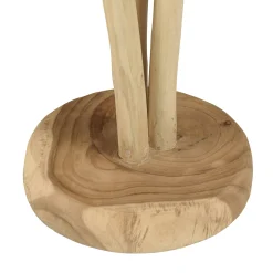 Porte-manteau design naturel 3 branches de teck MANAK