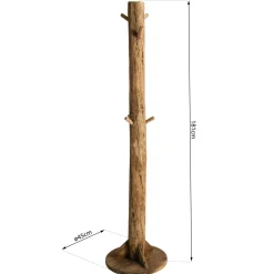Portemanteau en bois de pin recyclé DENVER