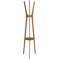 Porte-manteau en bois de teck recyclé SWING