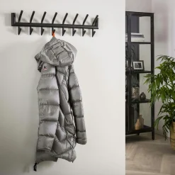 Portemanteau mural anthracite 16 patères RALF