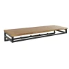 Portemanteau mural en bois d'acacia 6 patères + 1 tringle TRIBECA