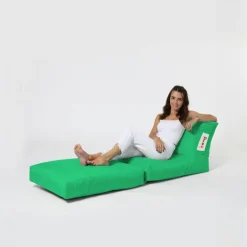 Pouf bain de soleil extérieur vert ARTA