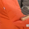 Pouf bain de soleil XXL imperméable – orange ARTA