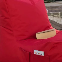 Pouf bain de soleil XXL imperméable – rouge ARTA