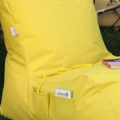 Pouf bain de soleil XXL imperméable – jaune ARTA