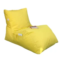 Pouf bain de soleil XXL imperméable – jaune ARTA