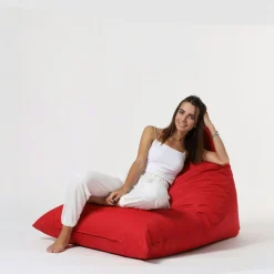 Pouf berlingot extérieur rouge ARTA
