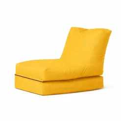 Pouf chaise longue extérieur jaune ARTA