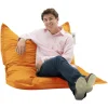 Pouf coussin de sol extérieur orange - 100 cm ARTA