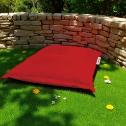 Pouf coussin de sol extérieur rouge - 100 cm ARTA