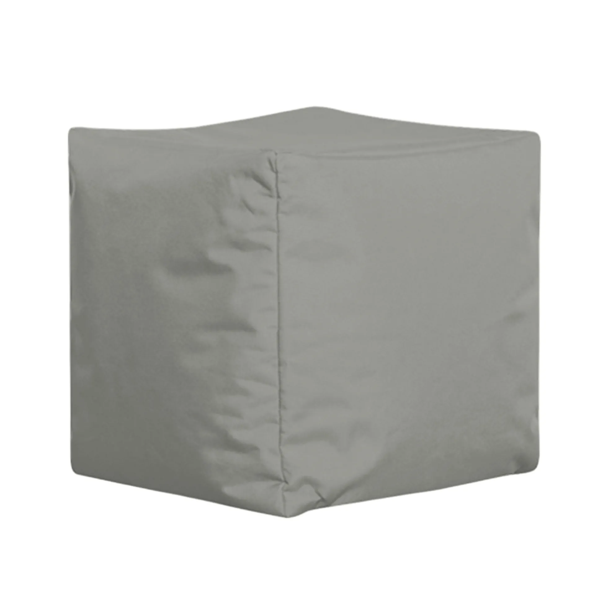 Pouf cube d'extérieur gris ARTA