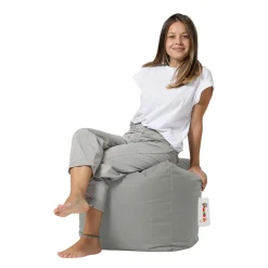 Pouf cube d'extérieur gris ARTA