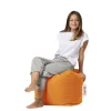 Pouf cube d'extérieur orange ARTA