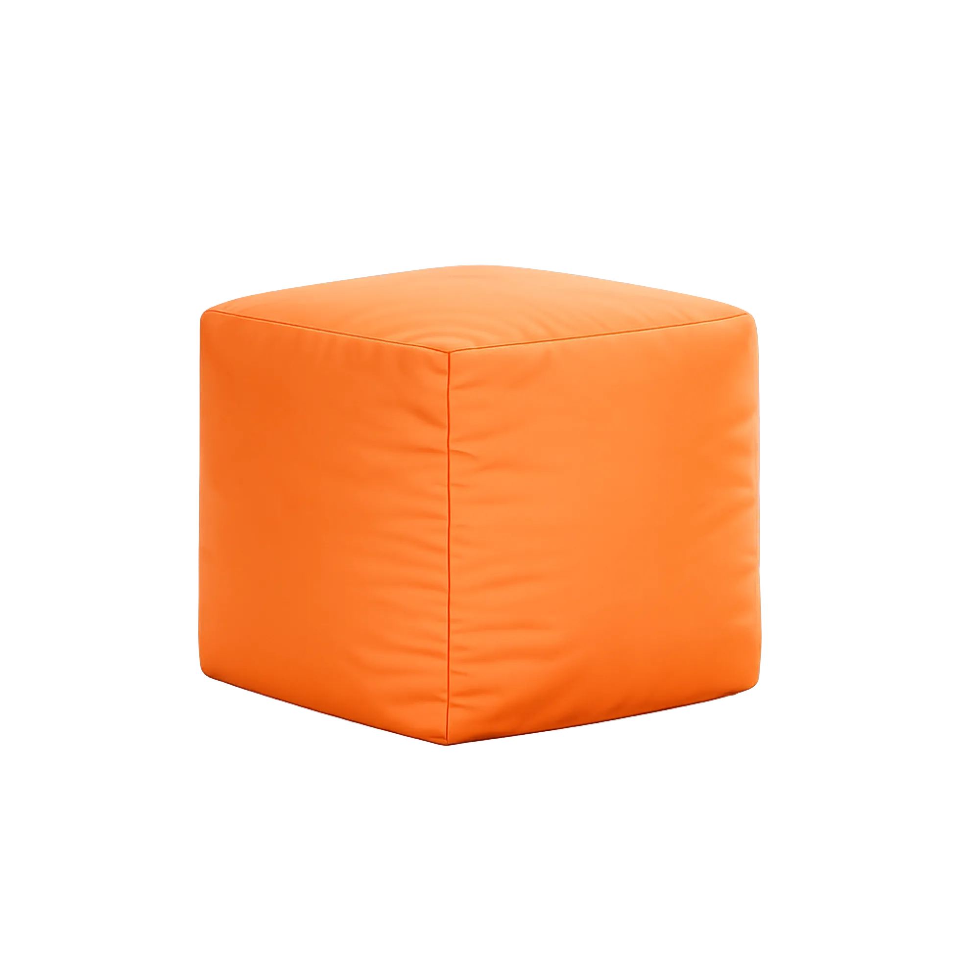 Pouf cube d'extérieur orange ARTA