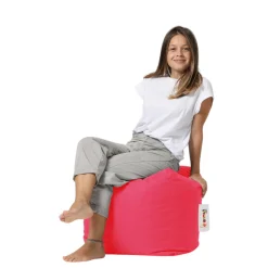 Pouf cube d'extérieur rose ARTA