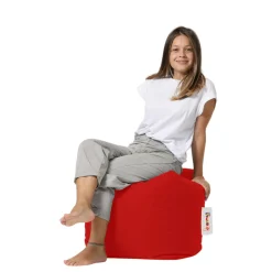 Pouf cube d'extérieur rouge ARTA