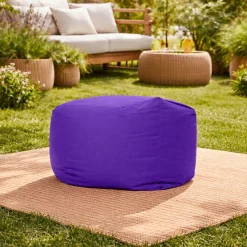 Pouf cube d'extérieur violet ARTA
