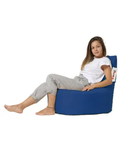 Pouf extérieur bleu avec dossier ARTA