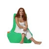 Pouf extérieur à dossier haut vert ARTA
