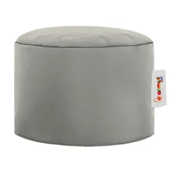 Pouf extérieur imperméable gris - forme ronde ARTA