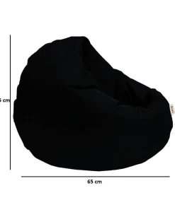 Pouf extérieur imperméable noir 2 positions ARTA