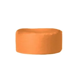 Pouf extérieur imperméable orange - forme ronde ARTA