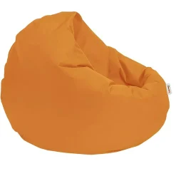 Pouf extérieur imperméable orange 2 positions ARTA