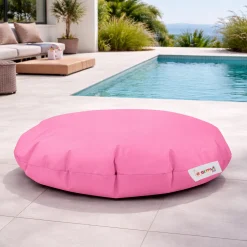 Pouf extérieur imperméable rose 2 positions ARTA