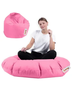 Pouf extérieur imperméable rose 2 positions ARTA