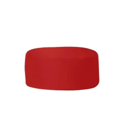 Pouf extérieur imperméable rouge - forme ronde ARTA