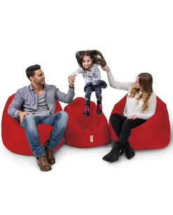 Pouf extérieur imperméable rouge 2 positions ARTA