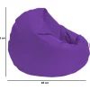 Pouf extérieur imperméable violet 2 positions ARTA