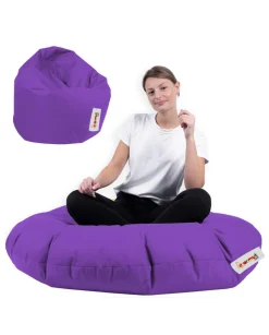 Pouf extérieur imperméable violet 2 positions ARTA