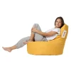 Pouf extérieur jaune avec dossier ARTA