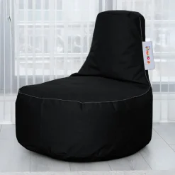 Pouf extérieur noir avec poches ARTA