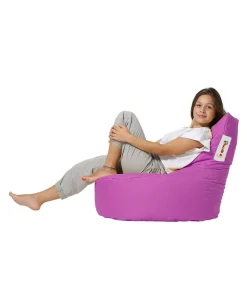Pouf extérieur rose avec dossier ARTA