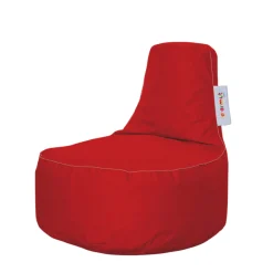 Pouf extérieur rouge avec poches ARTA