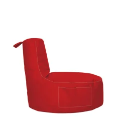 Pouf extérieur rouge avec poches ARTA