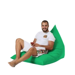 Pouf extérieur vert dossier intégré ARTA