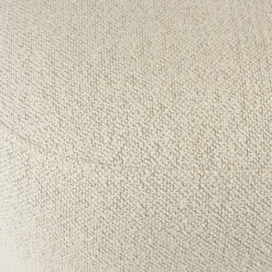 Pouf forme designen tissu petite bouclette beige COLOMBUS