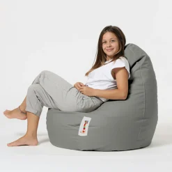 Pouf poire extérieur gris ARTA